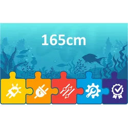 eco+ LED Hängeleuchte 165cm für Aquarien Beleuchtung | Komplett-Set