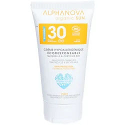 Alphanova Zertifizierte BIO Sonnencreme Hypoallergenial Gesichtsfrisch SPF 30