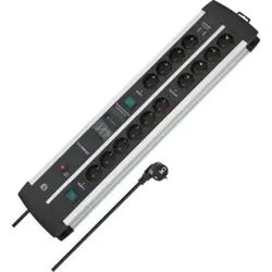 Premium-Protect-Line 120.000A Überspannungsschutz-Steckdosenleiste mit USB-Ladefunktion 14-fach DUO 3m H05VV-F 3G1,5
