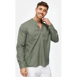 Indicode Langarmhemd Herren Waylon Herrenhemd Langarm beige M