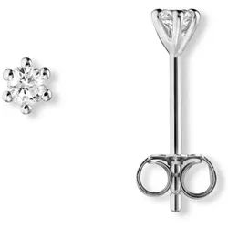 ONE ELEMENT Paar Ohrhänger Zirkonia Ohrringe Ohrstecker aus 925 Silber, Zartes Emblem – unaufdringlich und dennoch ausdrucksstark silberfarben
