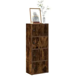 vidaXL Bücherregal NA Bücherregal Räuchereiche 40x24x102 cm Spanplatte braun