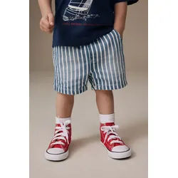Next Jeansshorts Denim-Shorts 100 % Baumwolle mit Gummibund (1-tlg) blau 86-92 (18-24 Mon.)