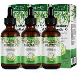 Aliver Rosmarin√∂l √Ñtherisches √ñl Haar√∂l für Haarpflege und Haarwachtstum Haarkur 3x60 ml Unisex