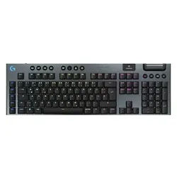 Logitech G915 X LIGHTSPEED Clicky-Switches, Schwarz, Tri-Mode-Konnektivität, KEYCONTROL, mechanische GL-Schalter und LIGHTSYNC RGB