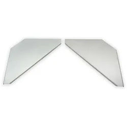 HEADLINER Indio Corner Shelves (Pair), silber/weiss