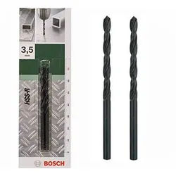BOSCH Metallbohrer Bosch Metallbohrer HSS-R rollgewalzt (2 Stück, Ø 3,5 mm)