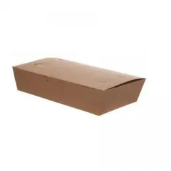 Blanc HYGIENIC Meal-Box 1.000ml 400 Stk, to go, take away, biologisch abbaubar, natürliches Design, weiße Innenschicht