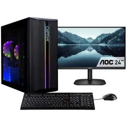 CAPTIVA Business-PC-Komplettsystem "Power Starter R79-999 TFT Bundle", Energieeffizienz: E (A-G), schwarz, ohne Betriebssystem, 16 GB RAM 1.000 GB SSD, Computer_Komplettsysteme
