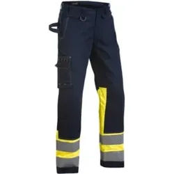 Blakläder Multinorm-Bundhose, marineblau / gelb, Konfektionsgröße 48