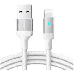 JOYROOM S-UL012A10 USB Daten & Ladekabel Smartphone-Kabel, Lightning, USB Typ A (120 cm), Hochwertiges Aufladekabel für iPhone, iPad oder den iPod weiß