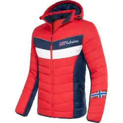 Nebulus Winterjacke NATURAL, P5016 - Herren, rot-navy, M rot M