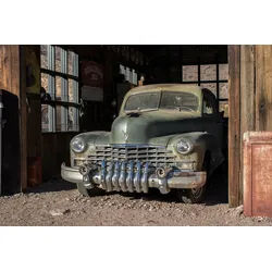 Papermoon Fototapete VLIES-Tapete Premium "Altes Auto", Kleister KOSTENLOS, reduziert, 3D-Effekt, restlos trocken abziehbar, (2622), Wandtapete Bild Dekoration Wand-Dekor Motiv Tapete Poster 5 m x 2.8 m
