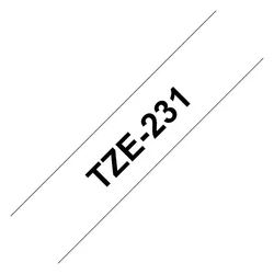 Brother Beschriftungsband P-touch, 12 mm, 8 m lang schwarz