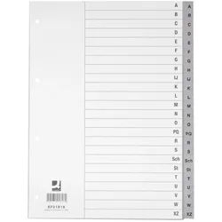 Q-Connect Aktenordner Q-Connect® KF01818 Register - A - Z, PP, mit Index, A4, 24 Blatt, grau