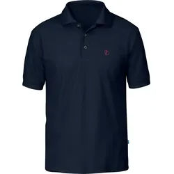 Fjällräven Crowley Pique Herren Kurzarm Poloshirt blueblack XL