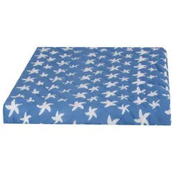 Bestlivings Waschmaschinenbezug 60x60cm aus Baumwolle/Polyester, mit Gummizug, Frottee-Steppung, maschinenwaschbar & trocknergeeignet blau