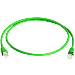 Telegärtner Telegärtner 100008263 RJ45 Patchkabel CAT 6a S/FTP 2.00 m Grün Flammwi Netzkabel, (200.00 cm) grün