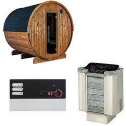 Sentiotec Sauna Komplettset Kaski 220 View | Cumulus | 6 Pers.