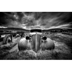 Fototapete PAPERMOON "Photo-Art CARSTEN SCHLIPF, ZU ALT, UM ZU FAHREN", bunt, B:5m L:2,8m, Vlies, Tapeten