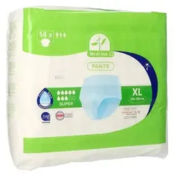 Lifemed® Inkontinenzhose "SUPER", hautfreundlich, Einweg Inkontinenzslip mit einem starken Saugkern, 1 Packung = 14 Stück, Größe XL