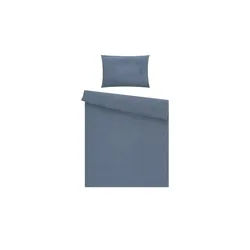 Uups Bettwäsche Baby Musselin , blau , Maße (cm): B: 100