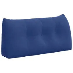 vidaXL Rückenkissen Rückenkissen Polizeiblau 100 x 24 x 50 cm Samt, 1-tlg. blau