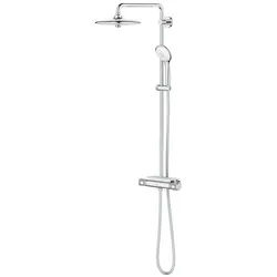 Grohe Euphoria 260 Duschsystem mit Aufputz-Thermostatbatterie, Aquadimmer, Wandmontage, Brausearm 450mm, CoolTouch, Chrom 27296003