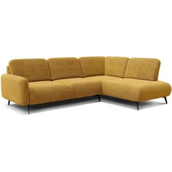 ECKSOFA FEBE 5-Sitzer rechts, dunkelgelb