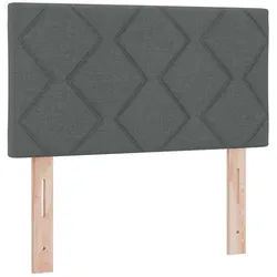 vidaXL Bett LED Kopfteil Grau 80 cm Stoff (1-tlg) grau