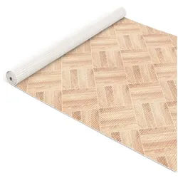 ANRO Schaum-Badematte Antirutschmatte Weichschaummatte Badezimmer Extra Breit, Höhe 5 mm, strapazierfähig, Drainage Effekt, Rillen, wasserdurchlässig, rutschhemmend, pflegeleicht, Weich, Rutschfest, Rutschhemmend, Schnelltrockend, mit Drainagelöchern, Modern, Praktisch, PVC, Eckig, Geprägt beige Eckig | 130 cm x 120 cm x 5 mm