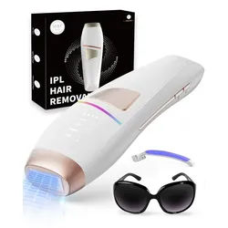 pedete IPL-Haarentferner Laser Haarentfernung,Haarentfernungsgerät,IPL Geräte Haarentfernung, 999,999 Lichtimpulse Lichtimpulse, HR/SC/HR+ 3-in-1-Funktion mit 9 Energiestufen, für Lippenhaare, Gesicht, Achsel, Bikinizone und Körper-Aufgerüstet weiß