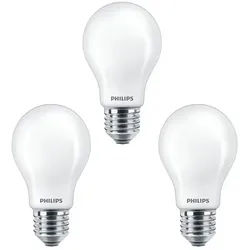3-pack Leuchtmittel LED 8,5W Glas (1055lm) E27 - Philips