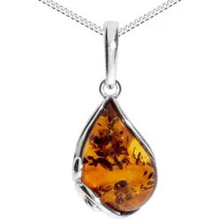 OSTSEE-SCHMUCK Kette mit Anhänger Ostsee-Schmuck Kette mit Anhänger Gabi Kette mit Anhänger Gabi (2-tlg) silberfarben 42 cm