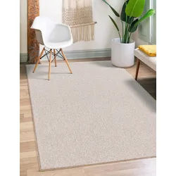 Teppich THE CARPET "Natal", beige, B:200cm H:5mm L:290cm, Polypropylen, Teppiche, Teppich, Wohnzimmer Teppich robust Filz-Rücken