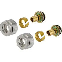2 Stk. GEBERIT Mepla Anschlussverschraubung für Eurokonus 16 mm x 3/4 Zoll (Überwurfmutter) - 641.534.22.2