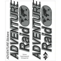 Booster Adventure Raid Aufkleber Set, schwarz