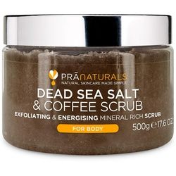 PraNaturals Körperpeeling mit Salz aus dem Toten Meer & Kaffee 500 g