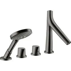 hansgrohe Fertigset Axor Starck Organic 4-L-BW-Rand-Arm., m Thermostat, pol. bla vc