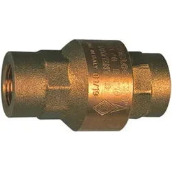 Riegler Rückschlagventil, voller Durchgang, Messing, Rp 1 1/2, 20-50 mbar