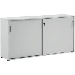 Möbelpartner Schiebetürenschrank »1500 Büro« 2 OH grau, 160.2x84.2x41 cm