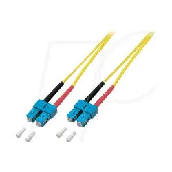 O2513.2 - Duplex Jumper SC-SC 9/125μ, OS2, LSZH, gelb, 3.0mm, 2 m