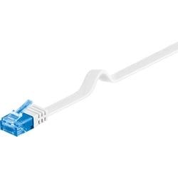 Goobay CAT 6A Flach-Patchkabel, U/UTP, weiß