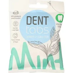 Denttabs Zahnpasta Zahnputztabletten - Mint ohne Fluorid 125Stk 3er Pack