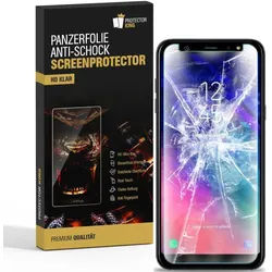 3x 9H Nano-Glass für Samsung Galaxy A6 3D KLAR Anti-Shock Anti-Bruch Anti-Stoß Anti-Schmutz Panzernanoglas Displayschutz Schutzfolie Panzerfolie Panzerglas Screen-Protector