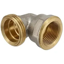 Messing Winkel für Klemmringverschraubung 1'' Eurokonus - 3/4'' IG