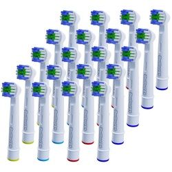 OneBuy24 - Aufsteckbürsten für viele elektrische Zahnbürsten von Dontodent 20 St weiss