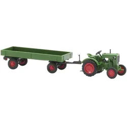 Busch Modelleisenbahn-Straße H0 Landwirtschafts Modell Deutz F1M 414 mit landwirtschaftlichem