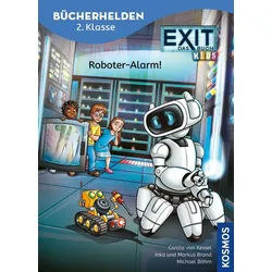 Kinderbuch EXIT® - Das Buch, Bücherhelden 2. Klasse, Roboter-Alarm! Gut lesen kön Inka Brand, Markus Brand, Carola Kessel blau