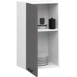 Raumhirsch Furniture Hängeschrank Hängeschrank Küche 40 cm - Elegante Aufbewahrung - Wandschrank Modularer Küchenschrank in Weiß/Grau, matt & elegant grau|weiß 40 cm x 72 cm x 30 cm